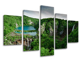 5-delna stenska poslikava WATERFALLS VO010E50